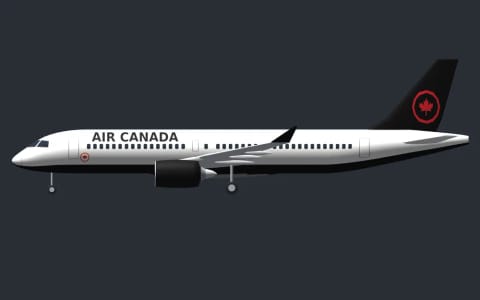 Nasz model 3D: A220-300 · Air Canada, ta sama burta