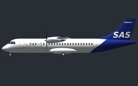 Nasz model 3D: ATR 72-600 · SAS, ta sama burta
